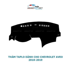 Thảm Taplo xe Chevrolet Aveo chất liệu nhung, da Carbon, da vân gỗ