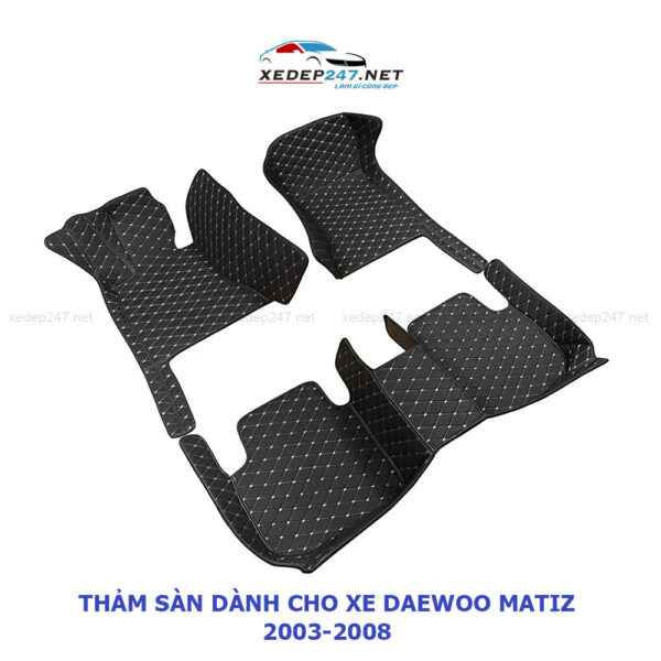 Thảm sàn 5D dành cho xe Daewoo Matiz 2003-2008