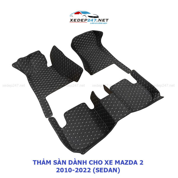 Thảm sàn 5D dành cho xe sedan Mazda 2 2010-2022