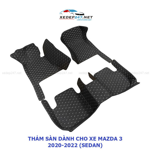 Thảm sàn 5D dành cho xe sedan Mazda 3 2020-2022