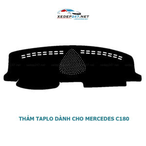 Thảm Taplo xe Mercedes C180 chất liệu Nhung, da Carbon, da vân gỗ