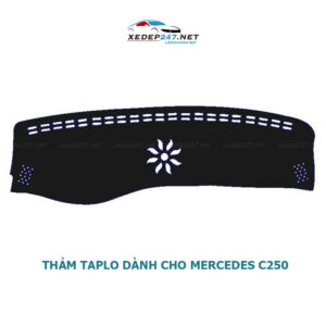 Thảm Taplo xe Mercedes C250 chất liệu Nhung, da Carbon, da vân gỗ