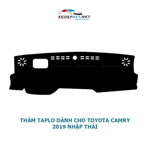 Thảm Taplo xe Toyota Camry chất liệu nhung, da Carbon, da vân gỗ
