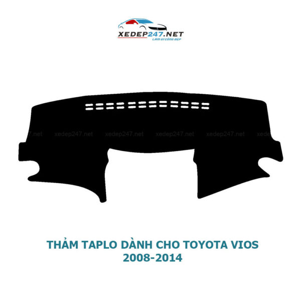 Thảm Taplo xe Toyota Vios chất liệu nhung, da Carbon, da vân gỗ