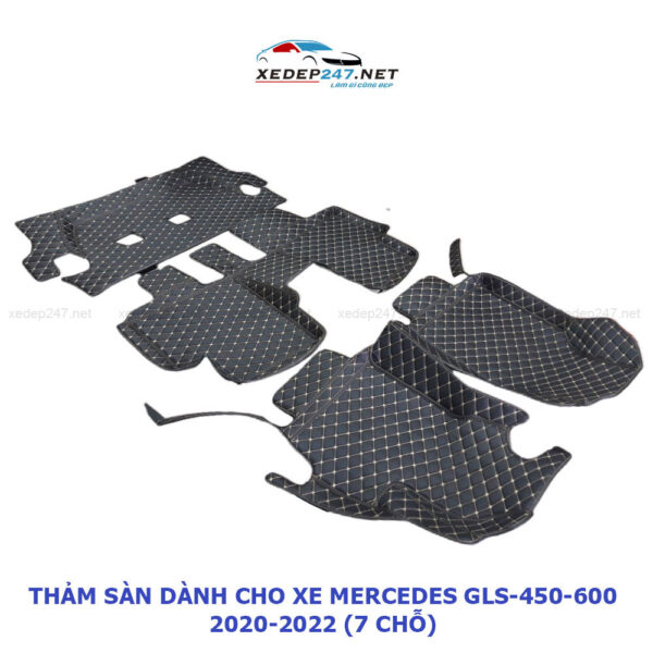 Thảm sàn 5D dành cho xe 7 chỗ Mercedes GLS450-600 2020-2022
