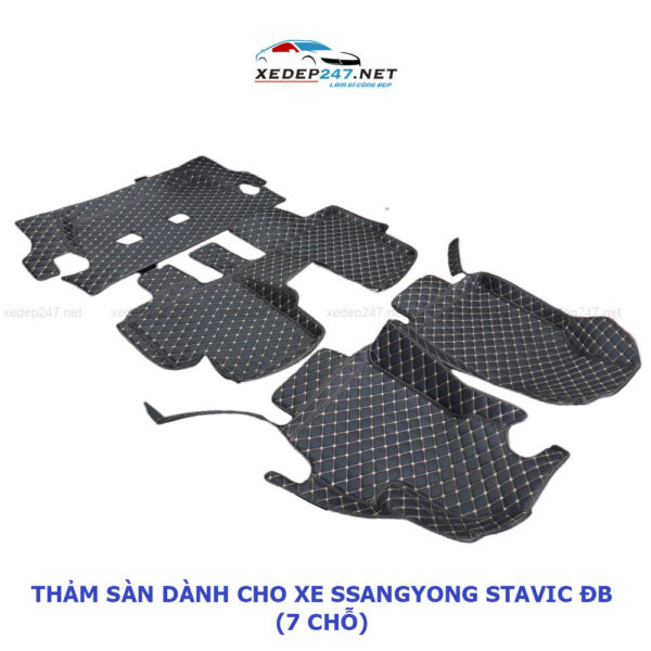 Thảm sàn 5D dành cho xe 7 chỗ Ssangyong Stavic