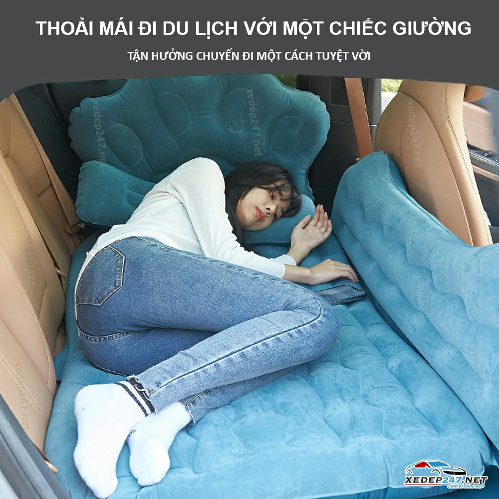 Đệm hơi là 1 trong những cách tối ưu không gian lưu trữ trong xe.