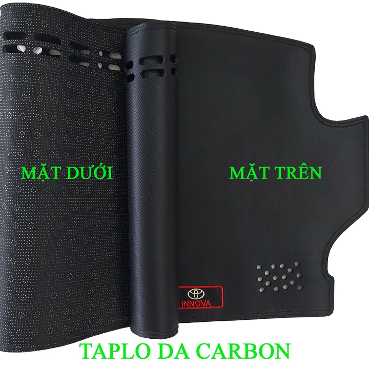 Thảm taplo chống nóng bằng da carbon.